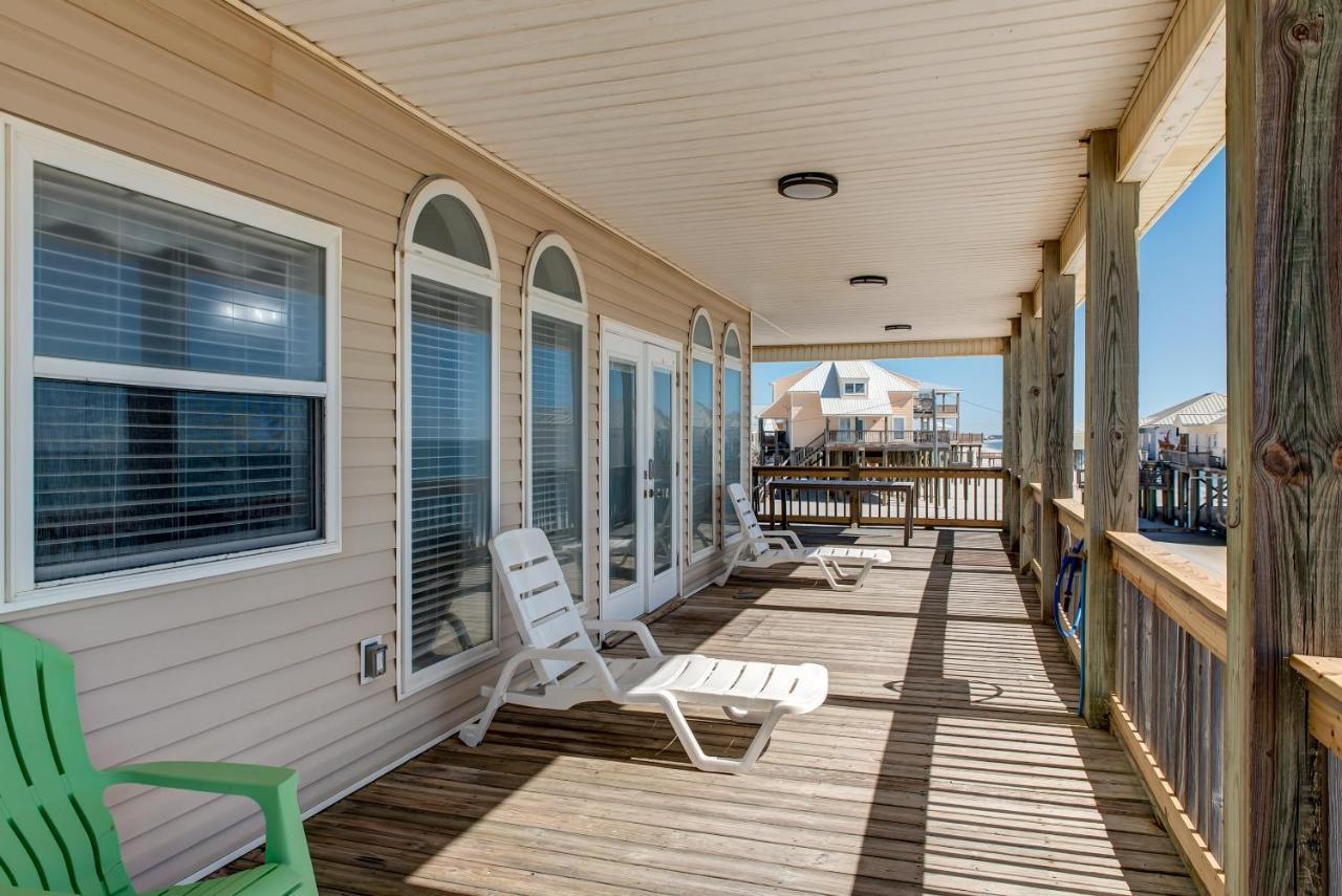 Marisol - Pet Friendly And Gulf Front! Enjoy The Large Deck With Amazing Views! Home Dauphin Island Esterno foto