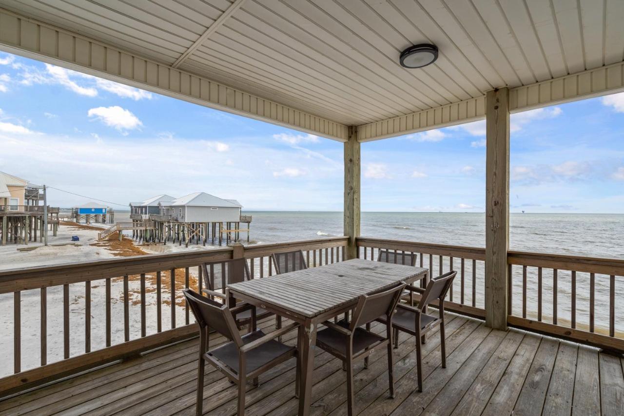 Marisol - Pet Friendly And Gulf Front! Enjoy The Large Deck With Amazing Views! Home Dauphin Island Esterno foto